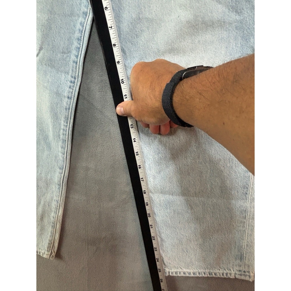 Veronica Beard Blake Crop Straight High Rise Jeans Aire Wash Blue Size 28 - Picture 5 of 10